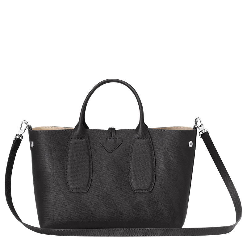 Roseau M Handbag , Black - Leather  - View 4 of  7