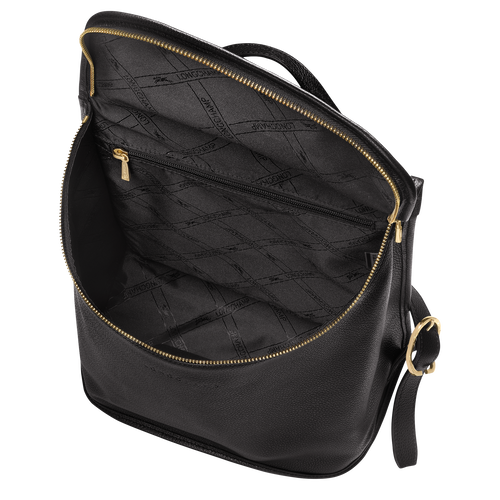 Le Foulonné Backpack , Black - Leather - View 5 of  6