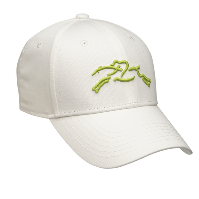 Solid cap , White - Organic cotton