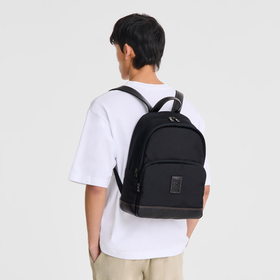 Boxford 双肩背包 , 黑色 - 再生帆布