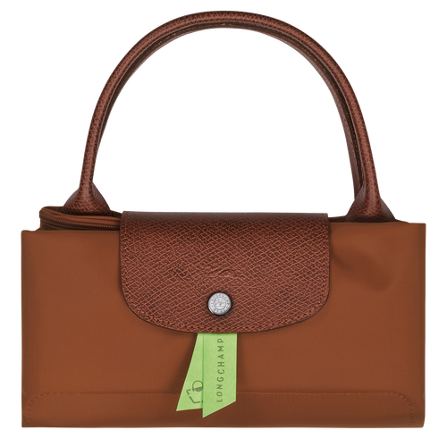 Le Pliage Green M Handbag , Cognac - Recycled canvas - View 7 of  7