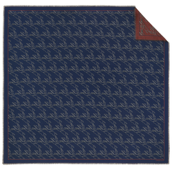 Chevaux recto verso Stole , Plum - OTHER