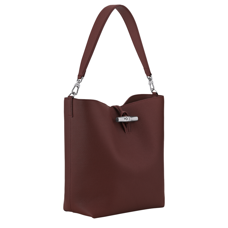Le Roseau M Hobo 袋 , 勃艮第色 - 皮革  - 查看 2 5