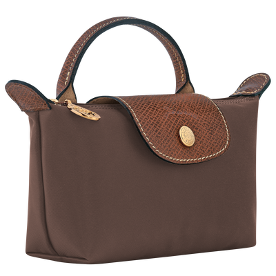 Le Pliage Original Pouch with handle , Mocha - Recycled canvas