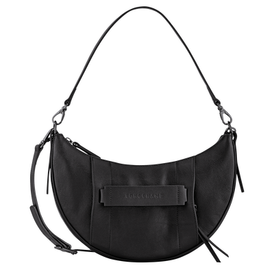 Longchamp 3D S 斜挎包 , 黑色 - 皮革
