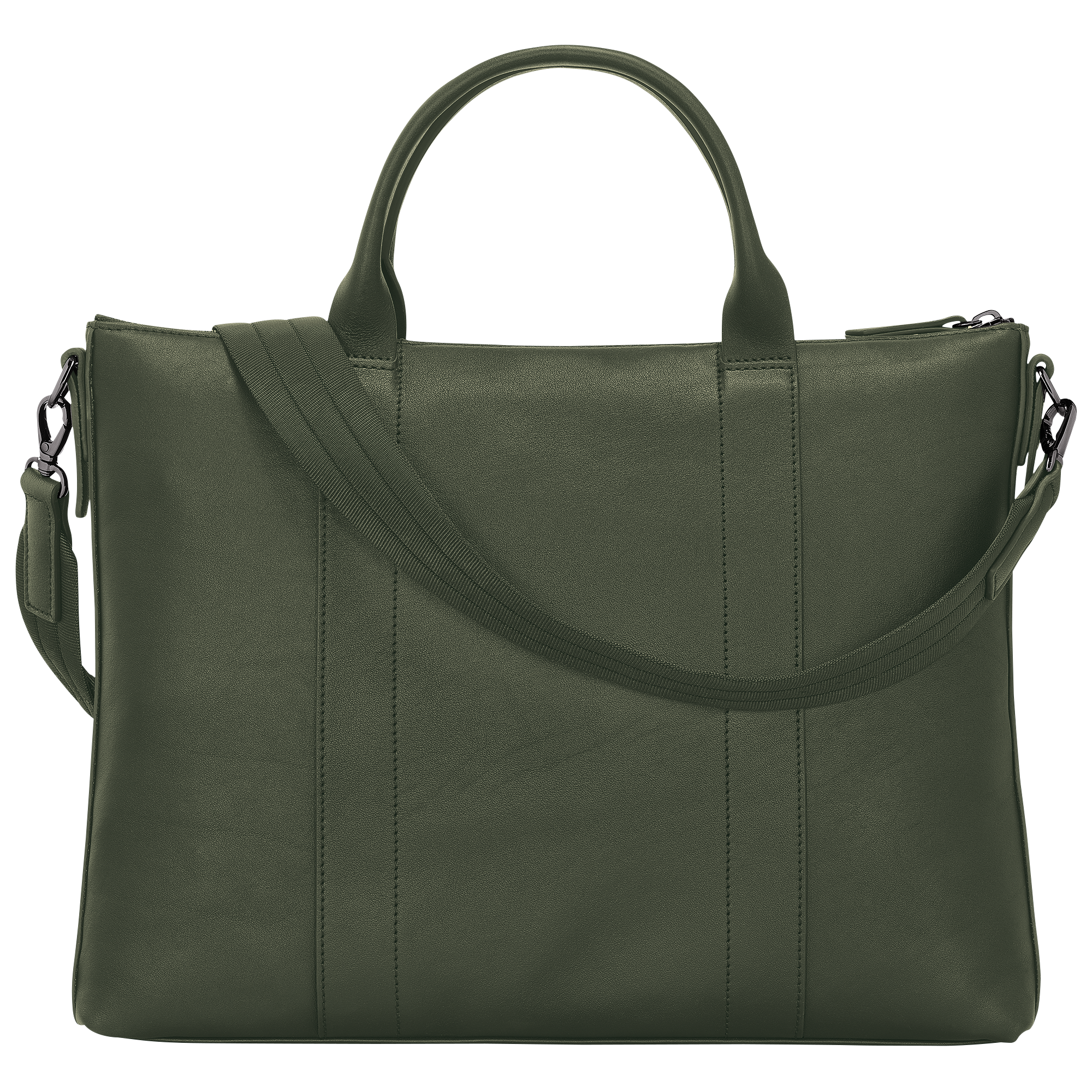 Briefcase, Khaki - View 3 of
4 - zoom in Longchamp 3D Briefcase, Khaki