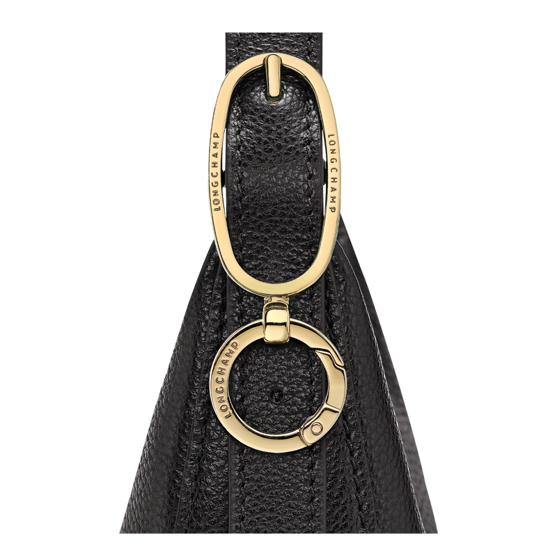 Le Foulonn&eacute; S Crossbody bag , Black - Leather  - View 6 of  6