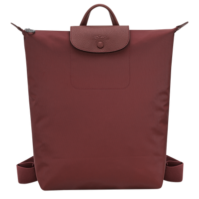 Le Pliage One M Backpack , Burgundy - Recycled canvas