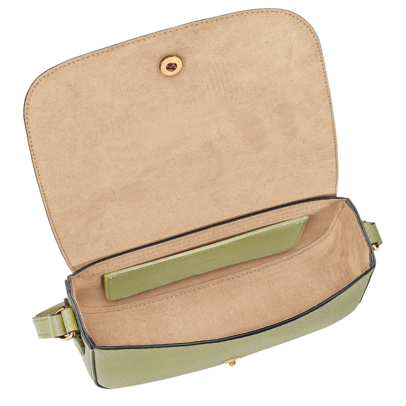 &Eacute;pure S Crossbody bag , Almond Green - Leather  - View 5 of  7