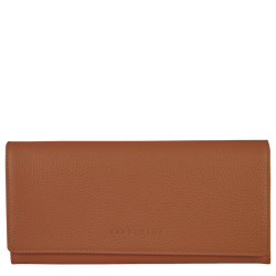 Le Foulonné系列 长款欧陆风钱包 , 淡红褐色 - 皮革