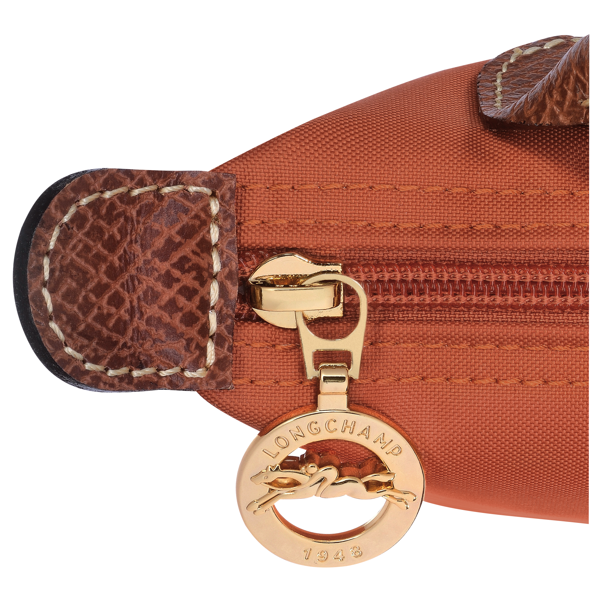 Pouch with handle, Brick - View 5 of
5 - zoom in Le Pliage Original Pouch with handle, Brick