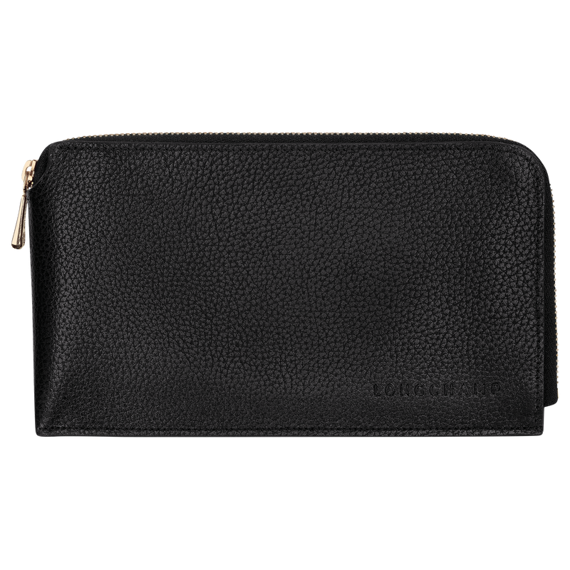 Le Foulonn&eacute; Pouch , Black - Leather  - View 1 of  2