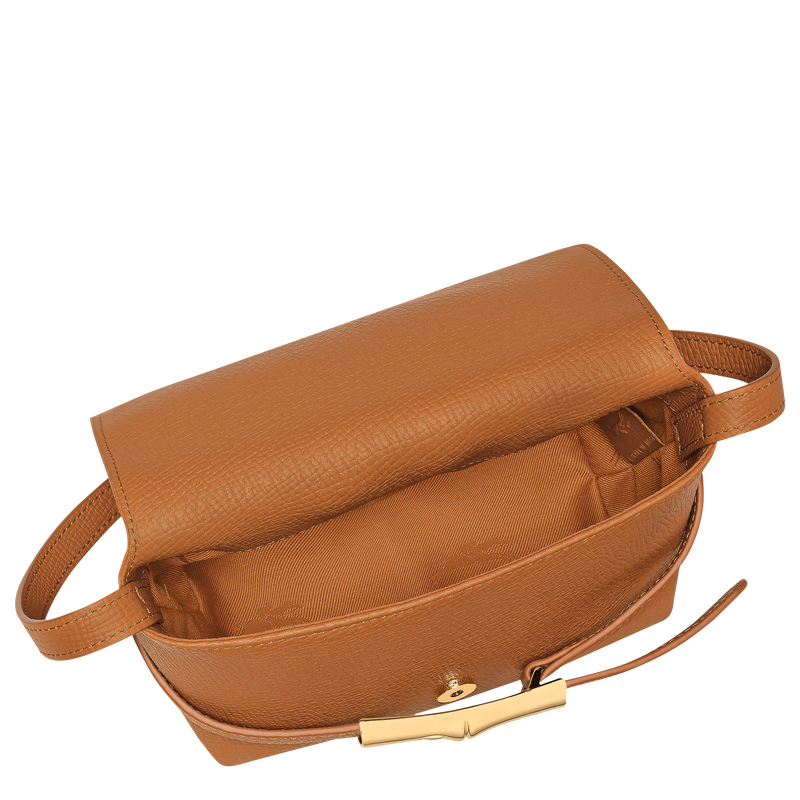 Le Smart S Crossbody bag , Caramel - Leather  - View 5 of  7