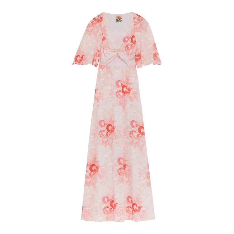 Long dress , Ballerina - Printed poplin  - View 1 of  1