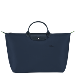 Le Pliage Green S 旅行包 , 海军蓝色 - 再生帆布