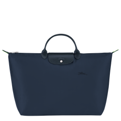 Le Pliage Green S Travel bag , Navy - Recycled canvas