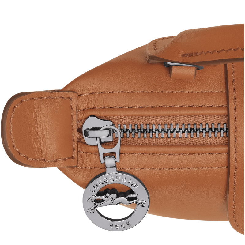 Le Pliage Xtra XS Pouch , Cashew - Leather  - View 6 of  6