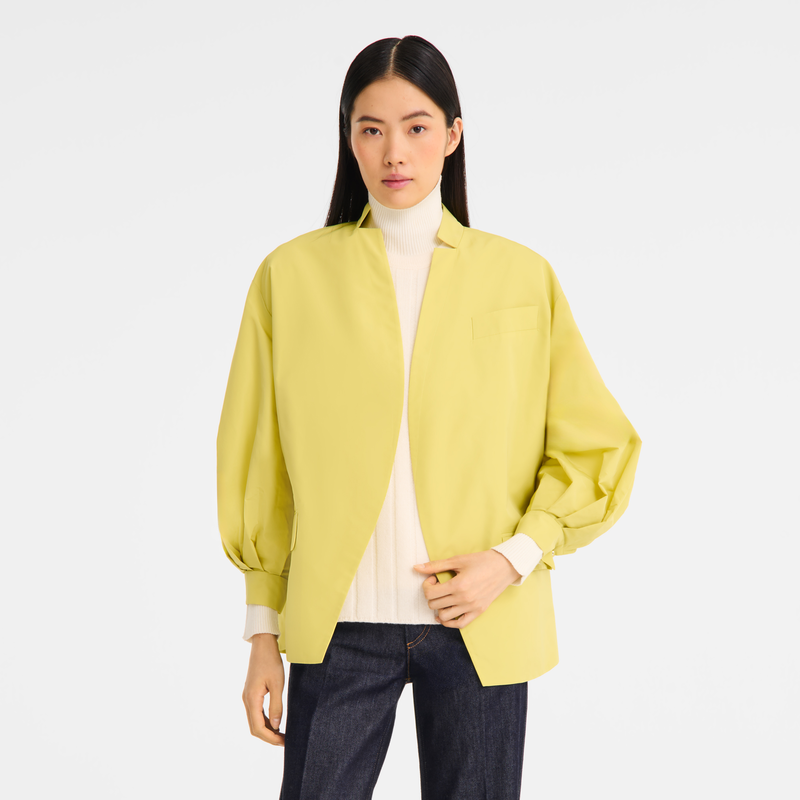 Kimono jacket , Lime - Techno taffeta  - View 3 of  5