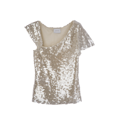 上衣 , 象牙色 - 亮片