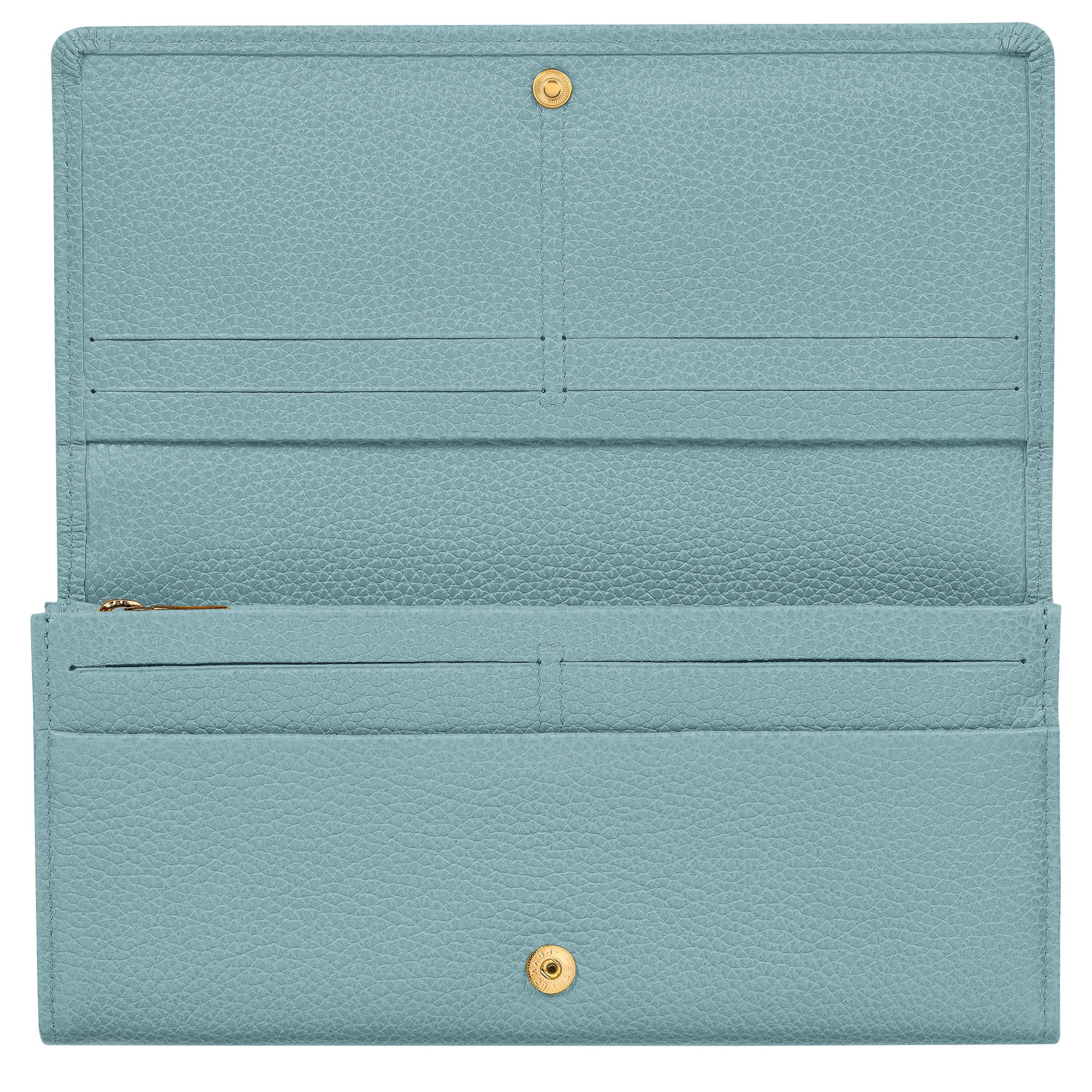 Continental wallet, Eucalyptus - View 3 of
4 - zoom in Le Foulonné Continental wallet, Eucalyptus