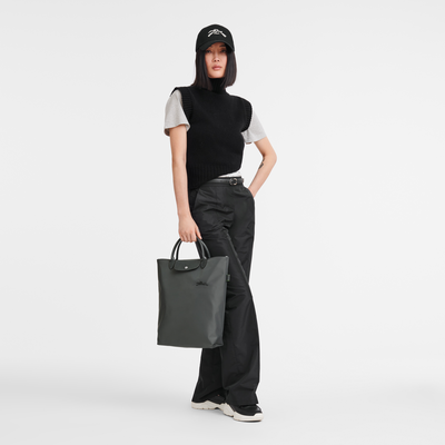 Le Pliage Green M 托特包 , 石墨黑 - 帆布