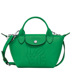 Longchamp x Robert Indiana XS 手提包 , 绿色 - 皮革