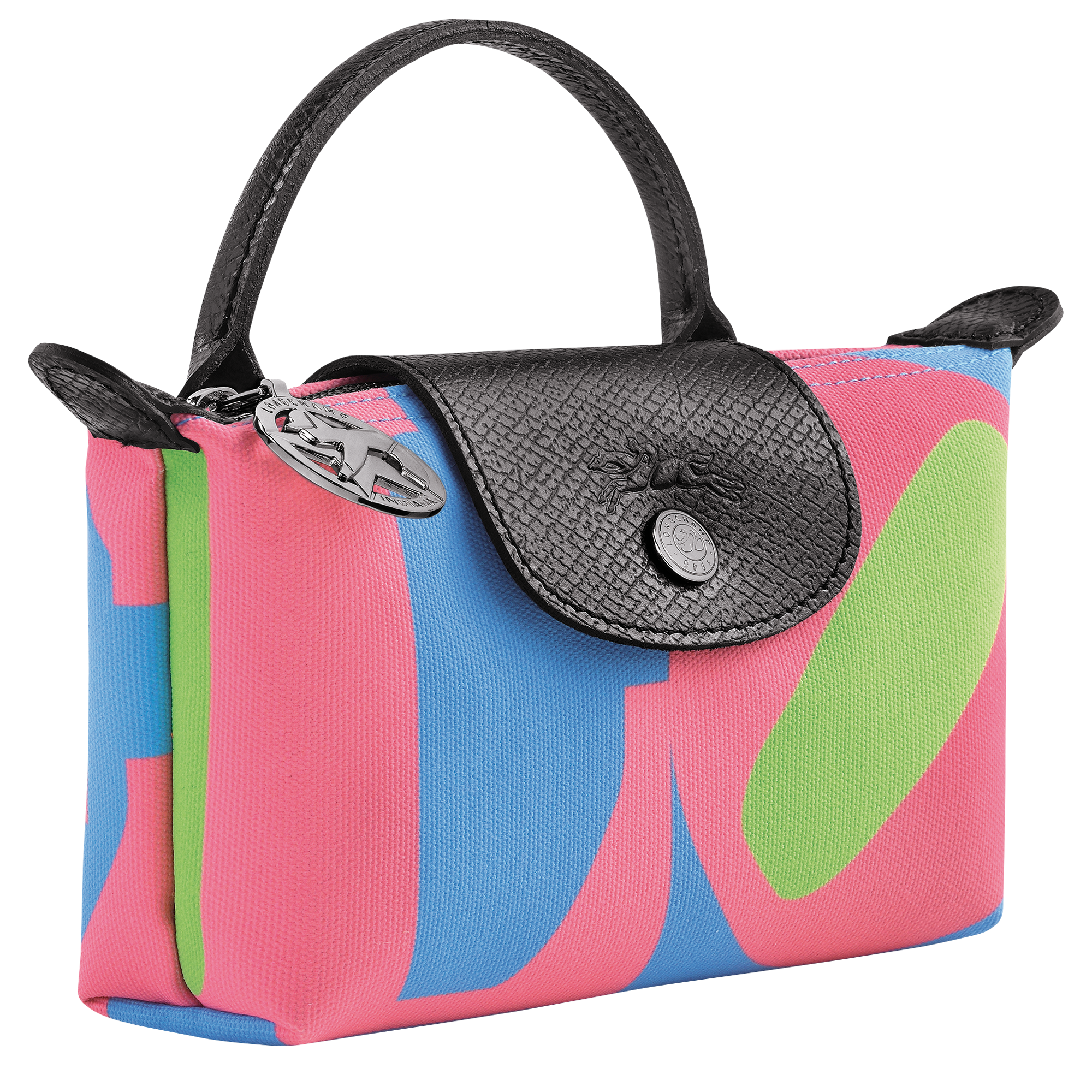 Longchamp x Robert Indiana 小袋, 粉红色