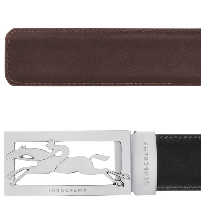 Men's belt, Black/Mocha - View 4 of
5 - zoom in Delta Box Men's belt, Black/Mocha