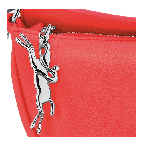 Smile S Crossbody bag , Strawberry - Leather - View 7 of  7