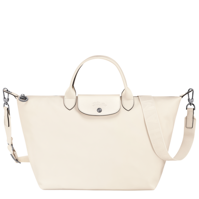 Le Pliage Xtra L 手提包 , 象牙白 - 皮革
