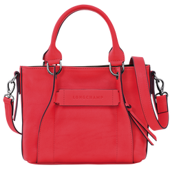 Longchamp 3D S 手提包 , 红色 - 皮革