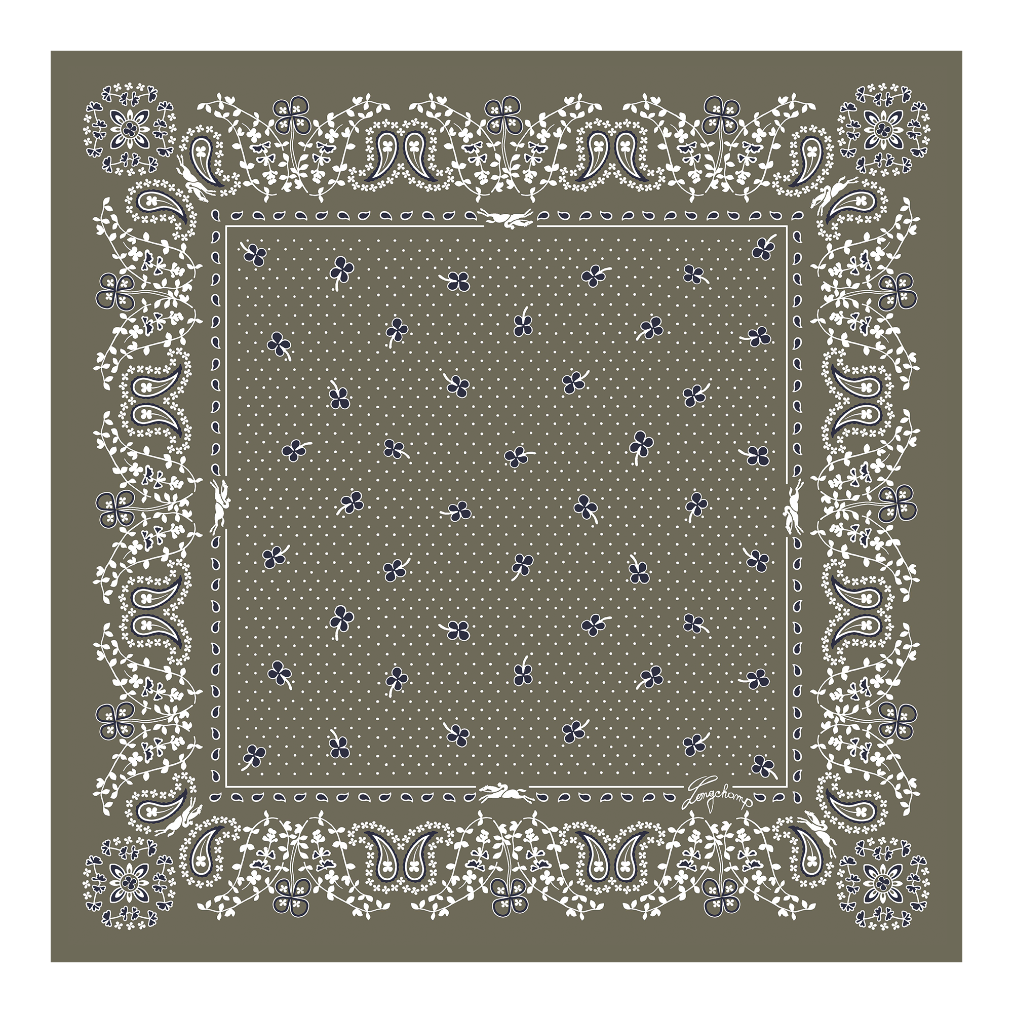 丝巾 50, 洋蓟绿 - 查看 1
        2 - 放大 法式头巾 丝巾 50, 洋蓟绿