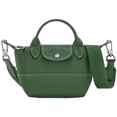 Le Pliage Xtra XS Handbag , British Green - Leather