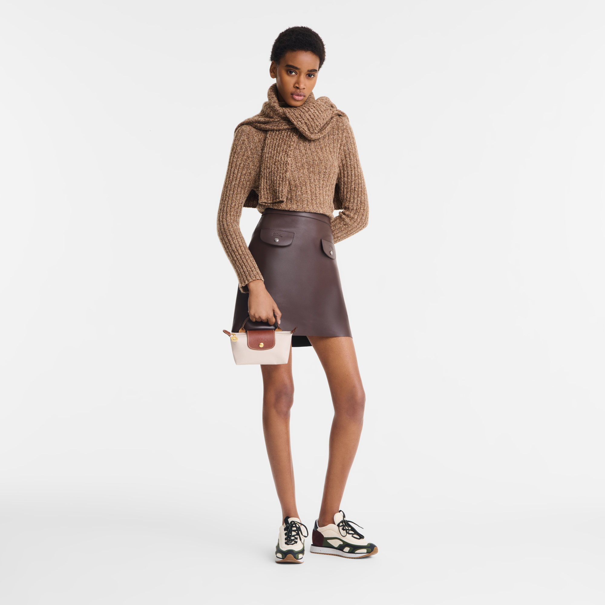Le Pliage Original Pouch with handle, Paper