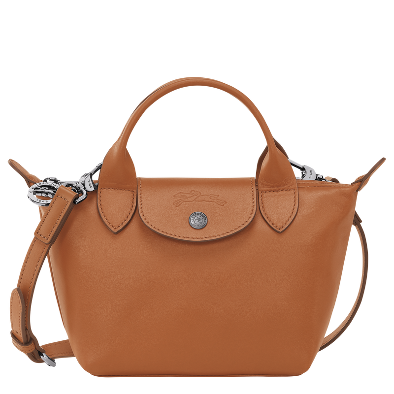 Le Pliage Xtra XS Handbag , Cashew - Leather  - View 1 of  6
