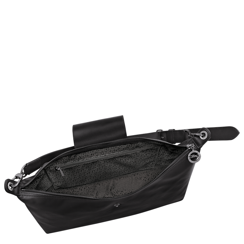 Le Pliage Xtra XL Hobo 袋 , 黑色 - 皮革  - 查看 5 7
