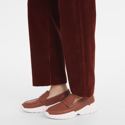 Au Sultan系列 乐福鞋 , 赤褐色 - 皮革