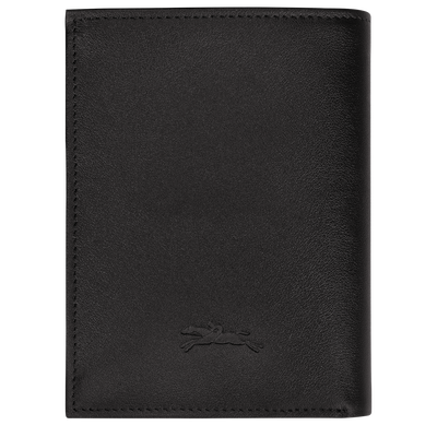Longchamp sur Seine Wallet , Black - Leather