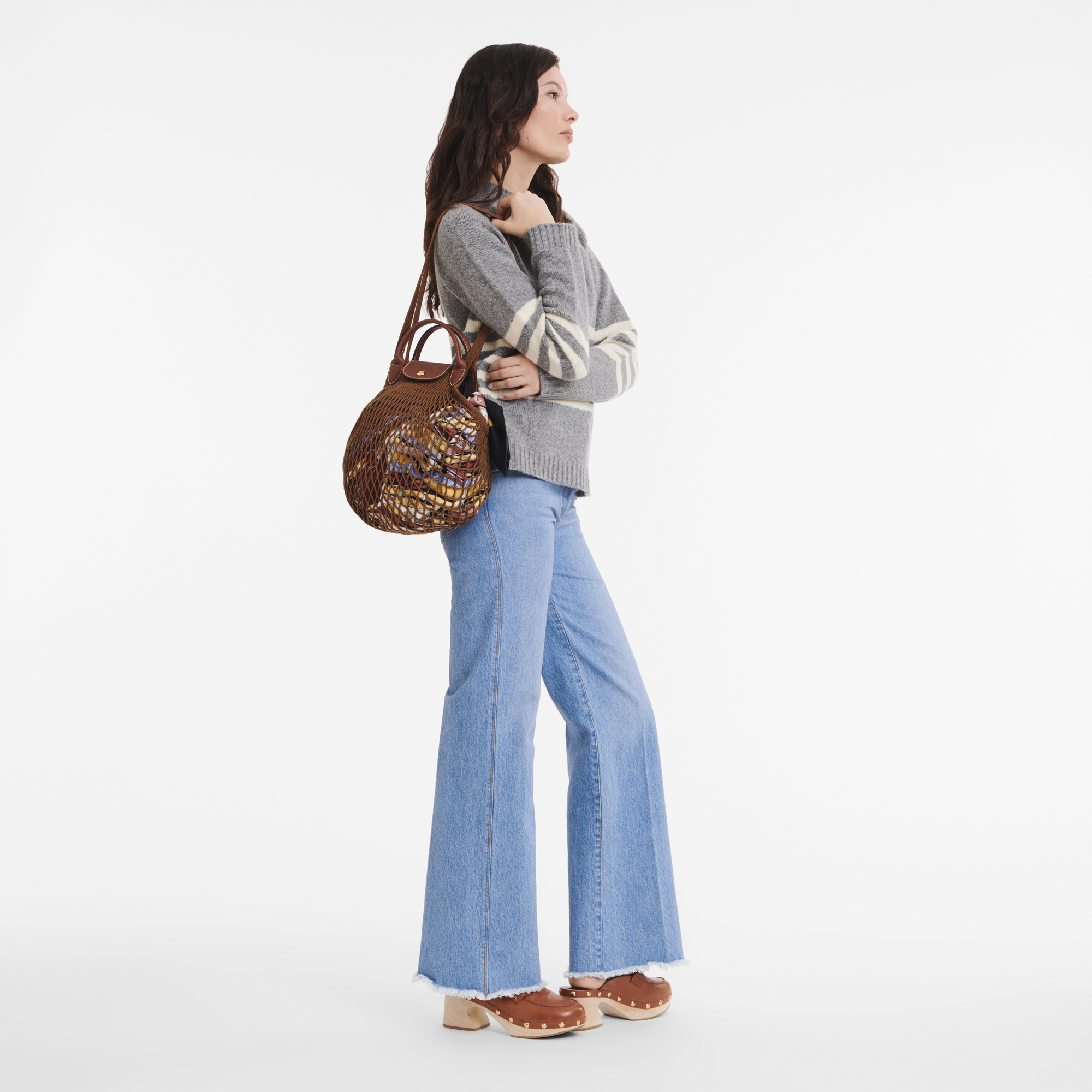 Le Pliage Filet 手提包L, 烟草色