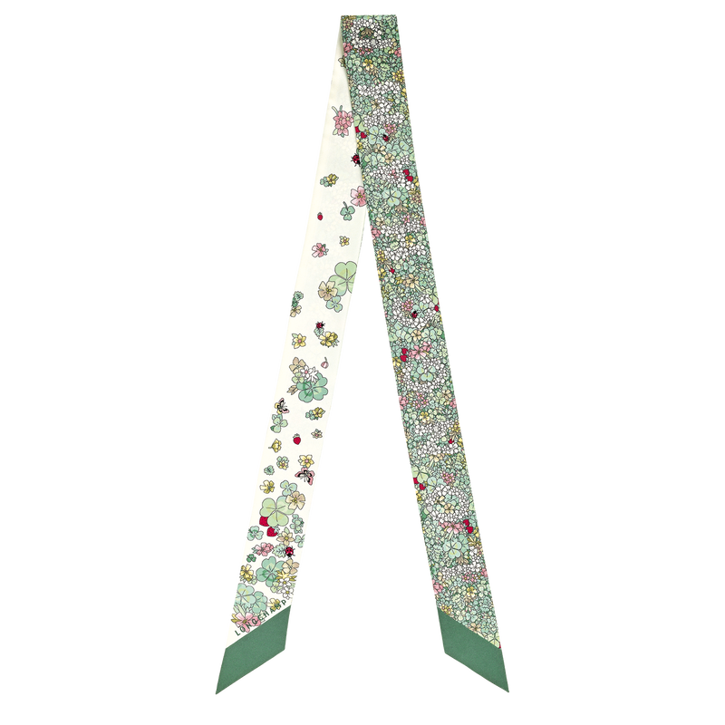 Frise Fleurie（花漾春日） 细丝带 , 绿色 - 真丝  - 查看 1 2