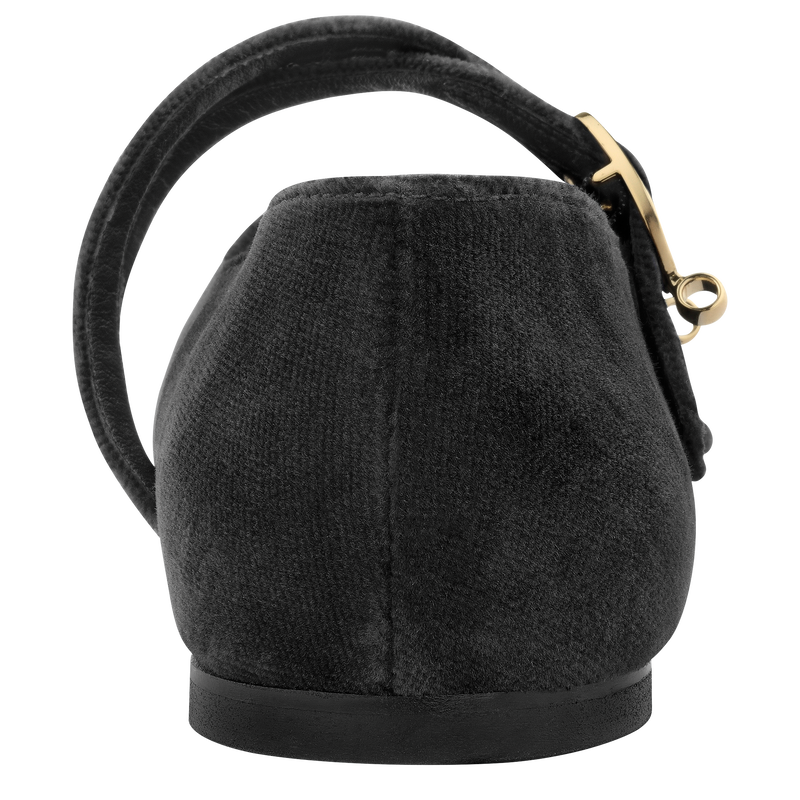 Le Foulonné Ballerinas , Black - Leather  - View 3 of  4