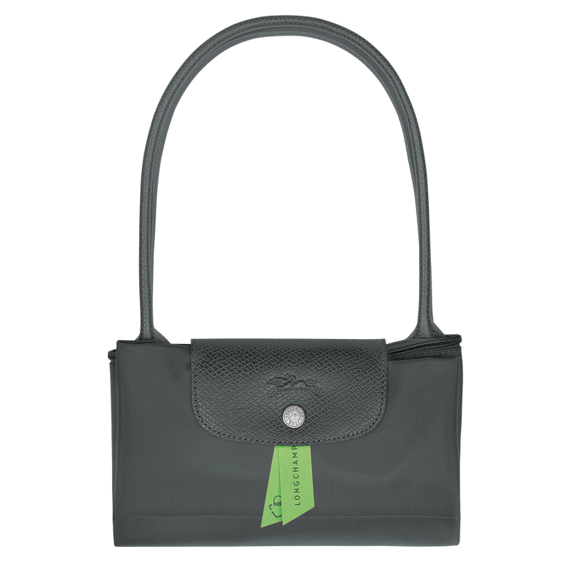 Le Pliage Green M Tote bag , Graphite - Recycled canvas  - View 6 of  6