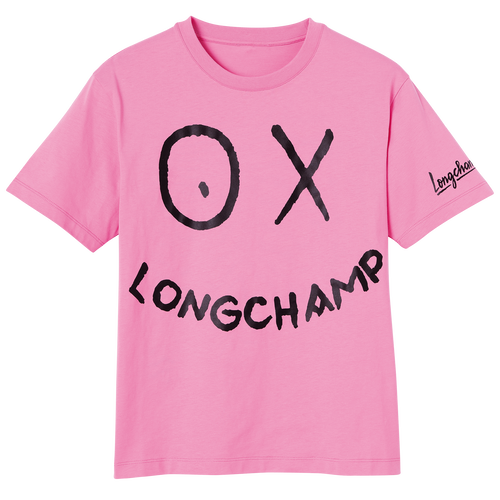 Longchamp x André T 恤, 粉红色