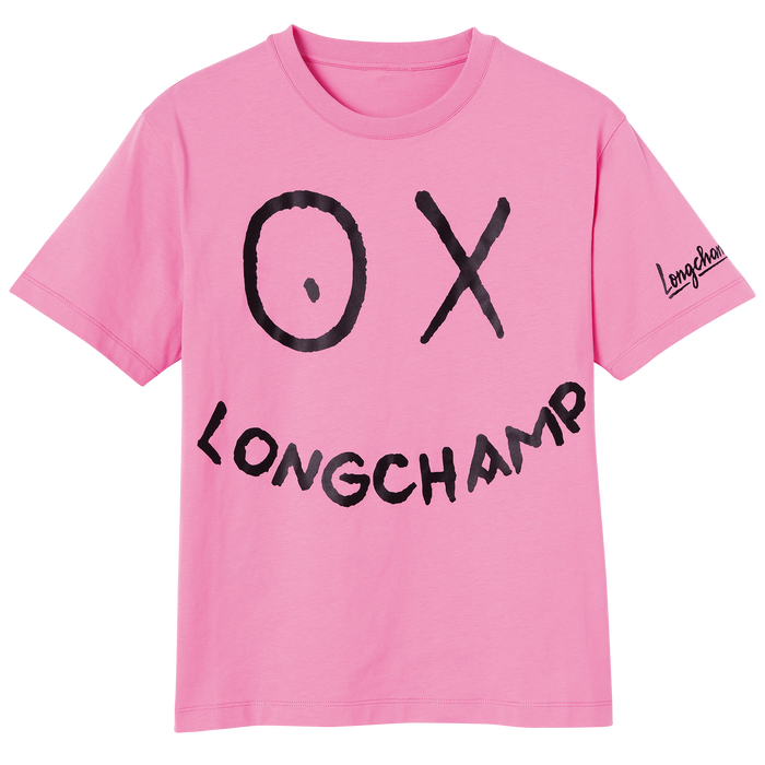 Longchamp x André T 恤, 粉红色