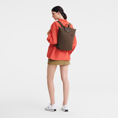 Le Pliage Green M 双肩背包 , 泥土色 - 帆布