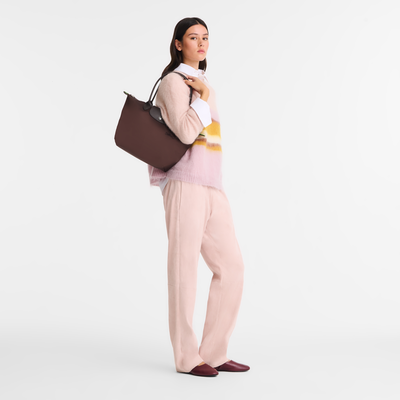 Le Pliage Green M 托特包 , 摩卡色 - 再生帆布