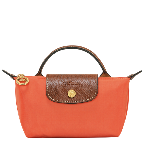 Le Pliage Original Pouch with handle , Orange - Recycled canvas - View 1 of  6