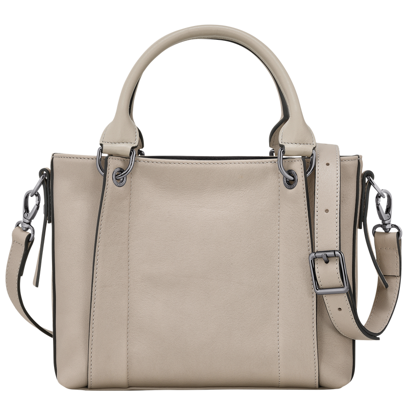 Longchamp 3D S 手提包 , 陶灰色 - 皮革  - 查看 4 5