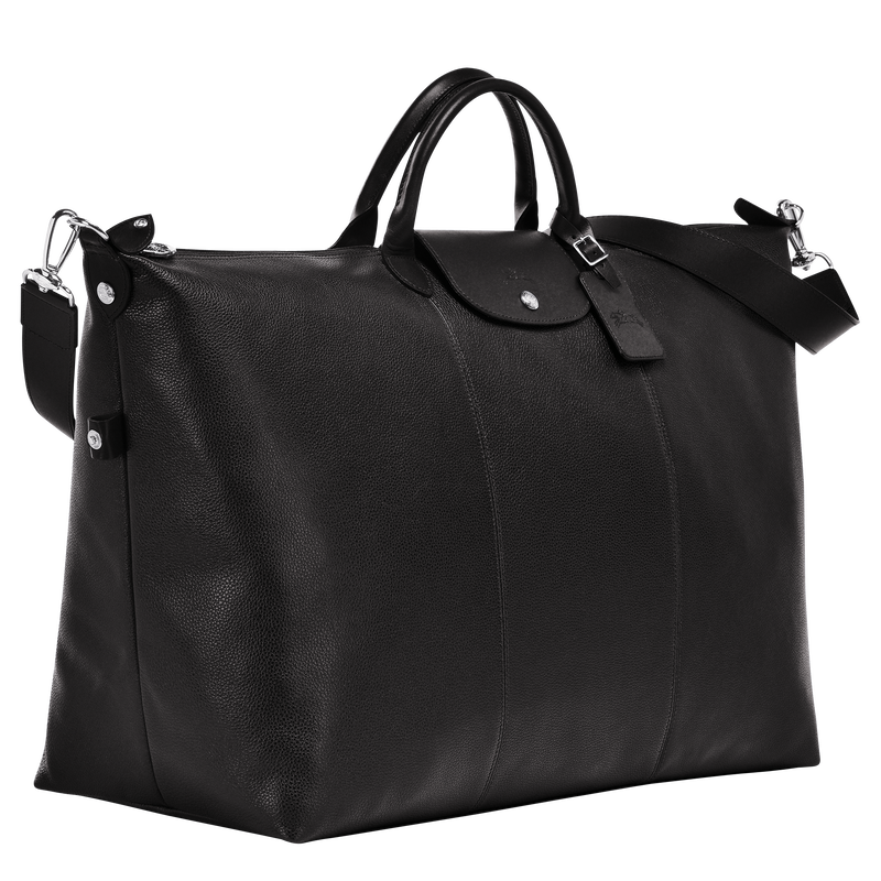 Le Foulonné S Travel bag , Black - Leather  - View 3 of  4