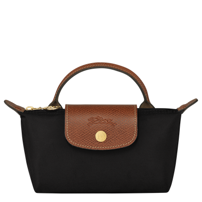 Le Pliage Original 手拿包 , 黑色 - 再生帆布